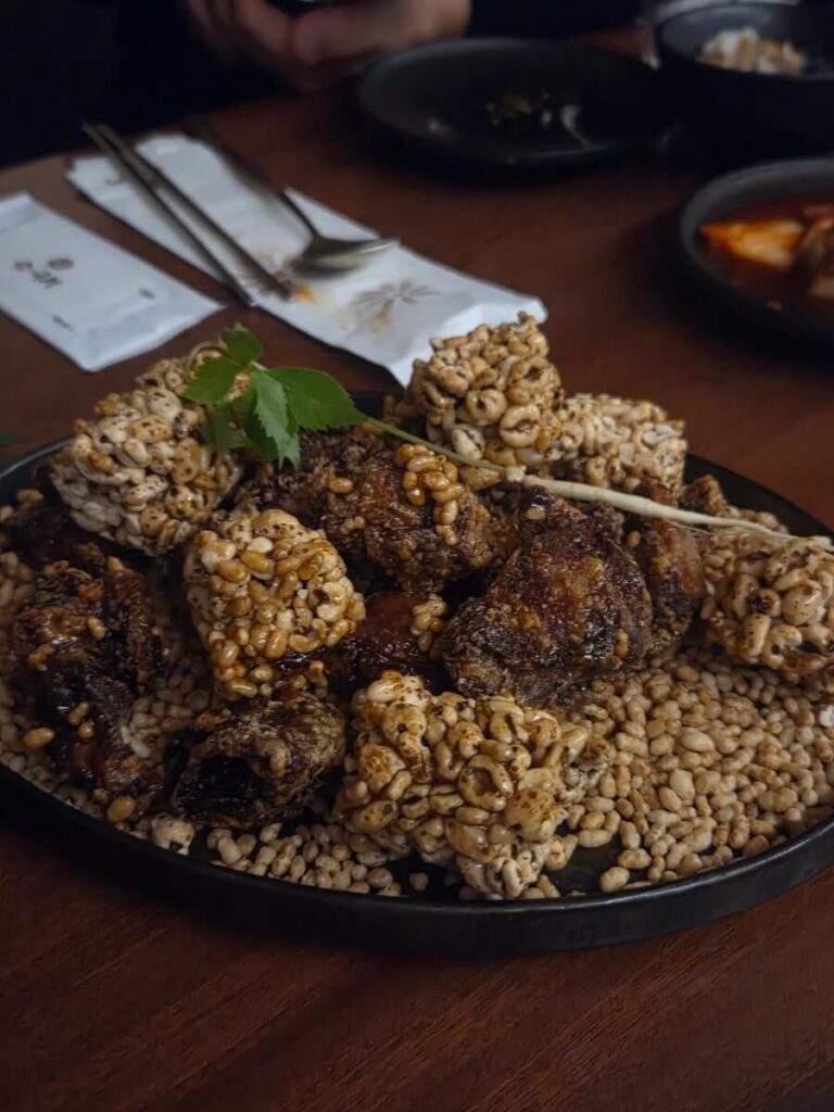 A unique style Crispy Korean fried chicken