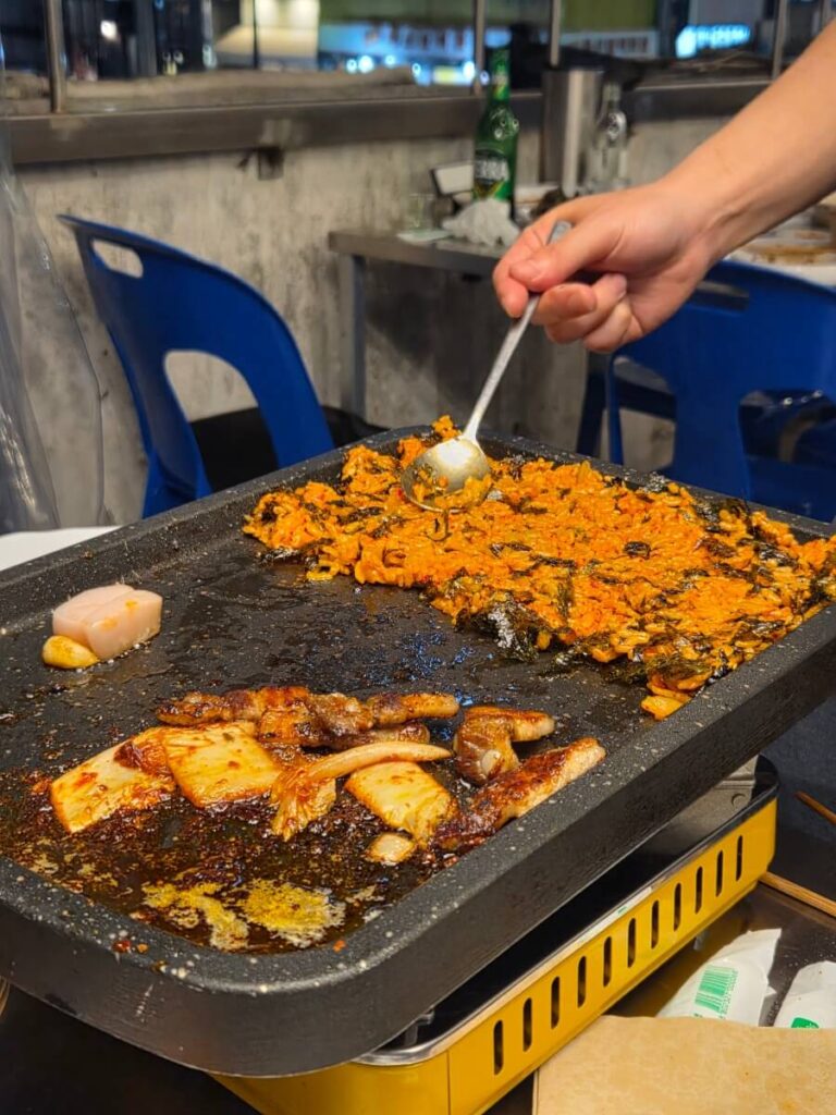 Cooked on leftover pork fat
Crispy and flavorful ending
Popular after BBQ