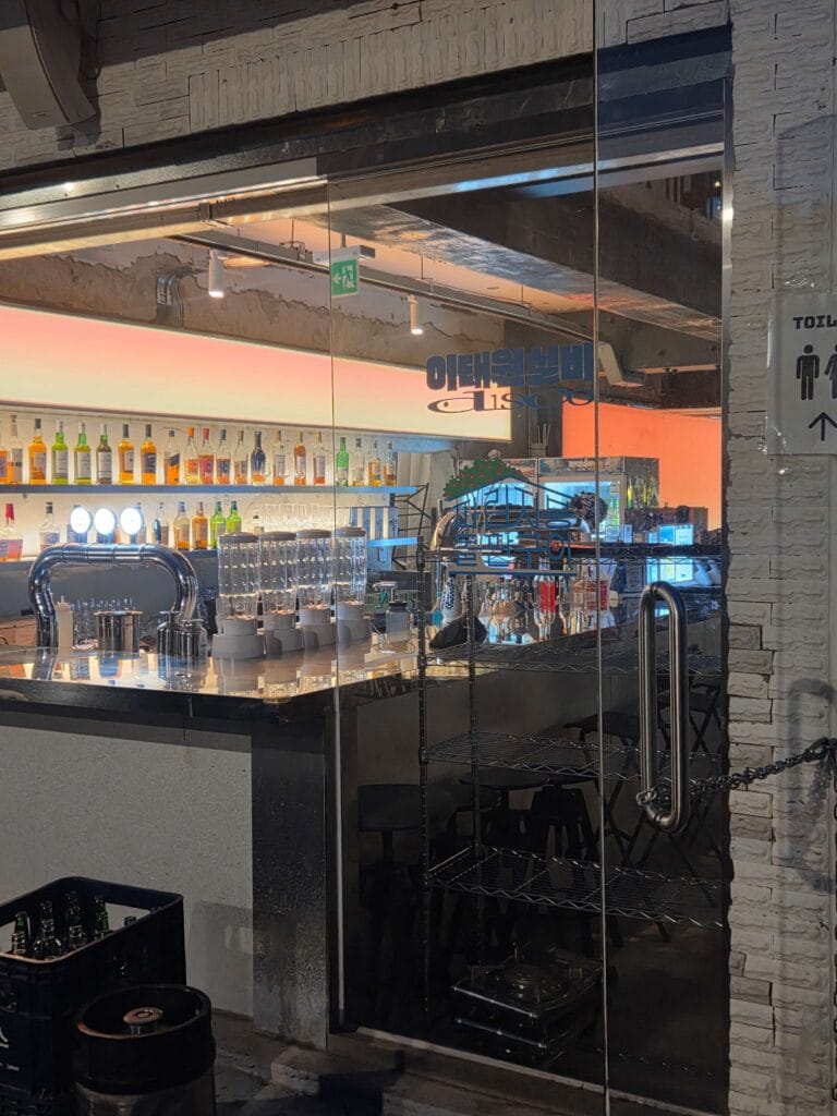 Indoor seating with lounge music and trendy bar atmosphere.
A stylish alternative to outdoor dining.