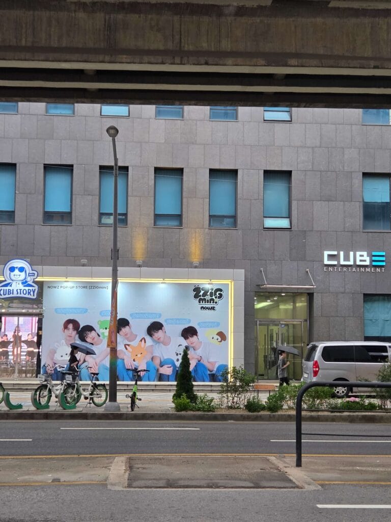 Cube Entertainment building opposite Dalmaji Plaza BBQ