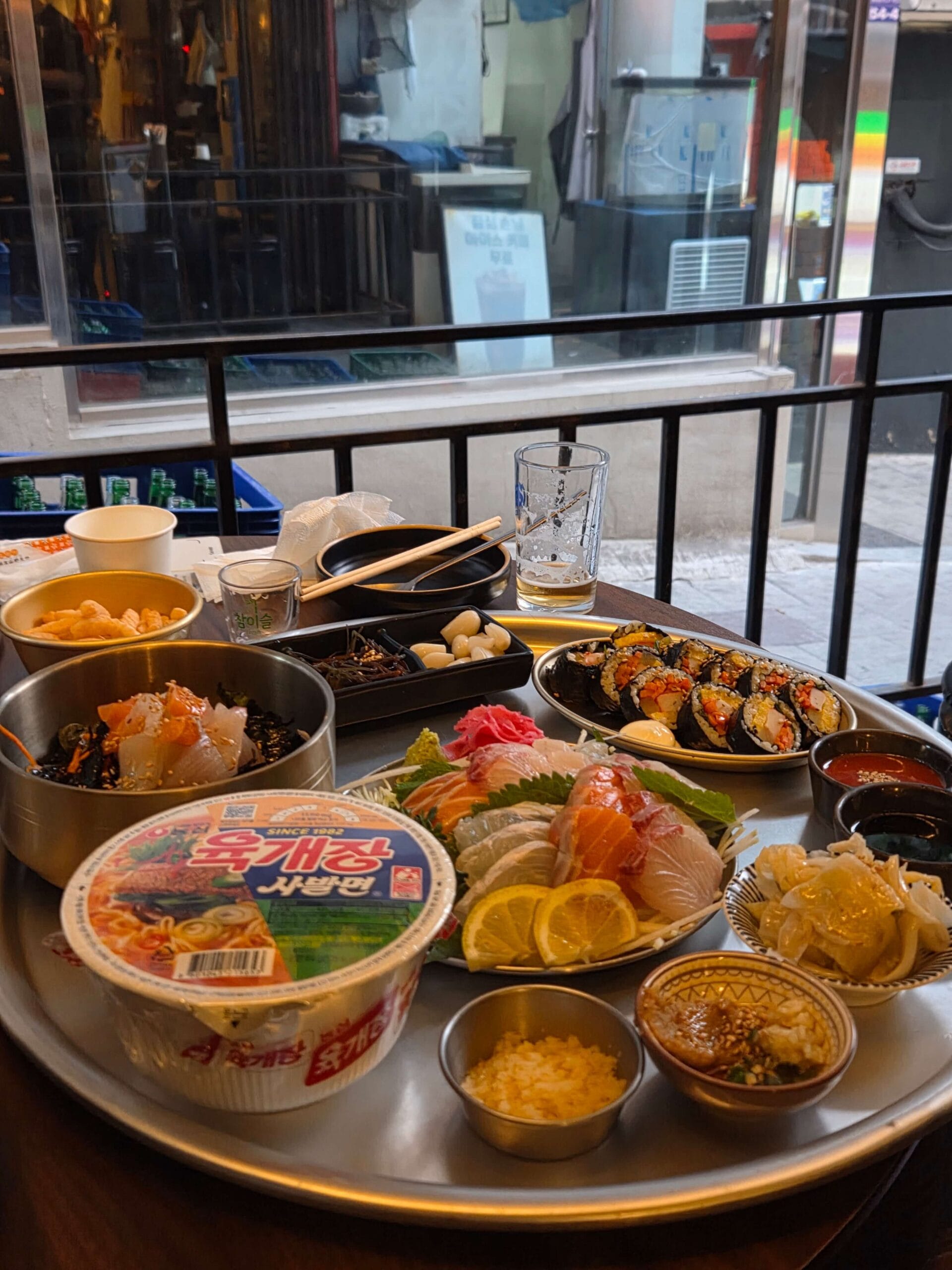 Korean gimbap influencer recommended this menu at Bada pocha dolsum