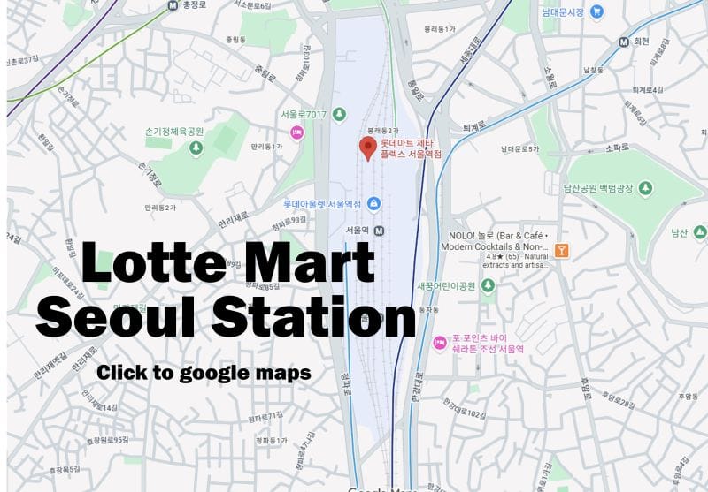 Lotte Mart Zettaplex Seoul Station, the best place to buy Korea snacks