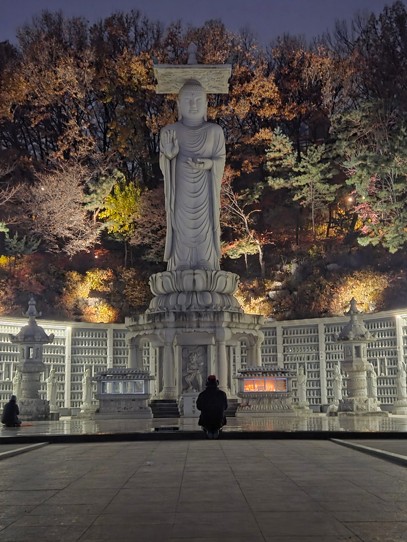 Bongeunsa Temple is just across the street