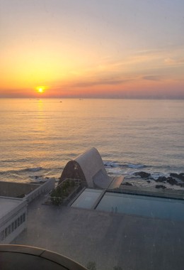 Sunset viewed from the room at Ananti at Busan Cove
